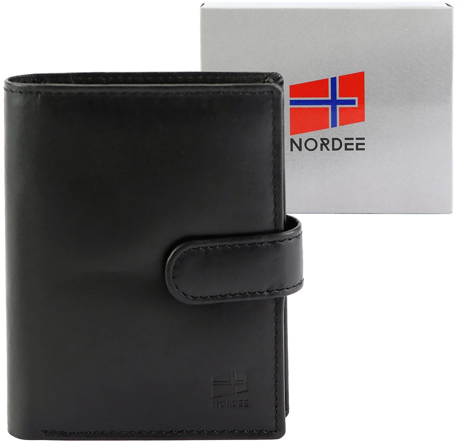 Odinė piniginė Nordee SLANGE N4L juoda
