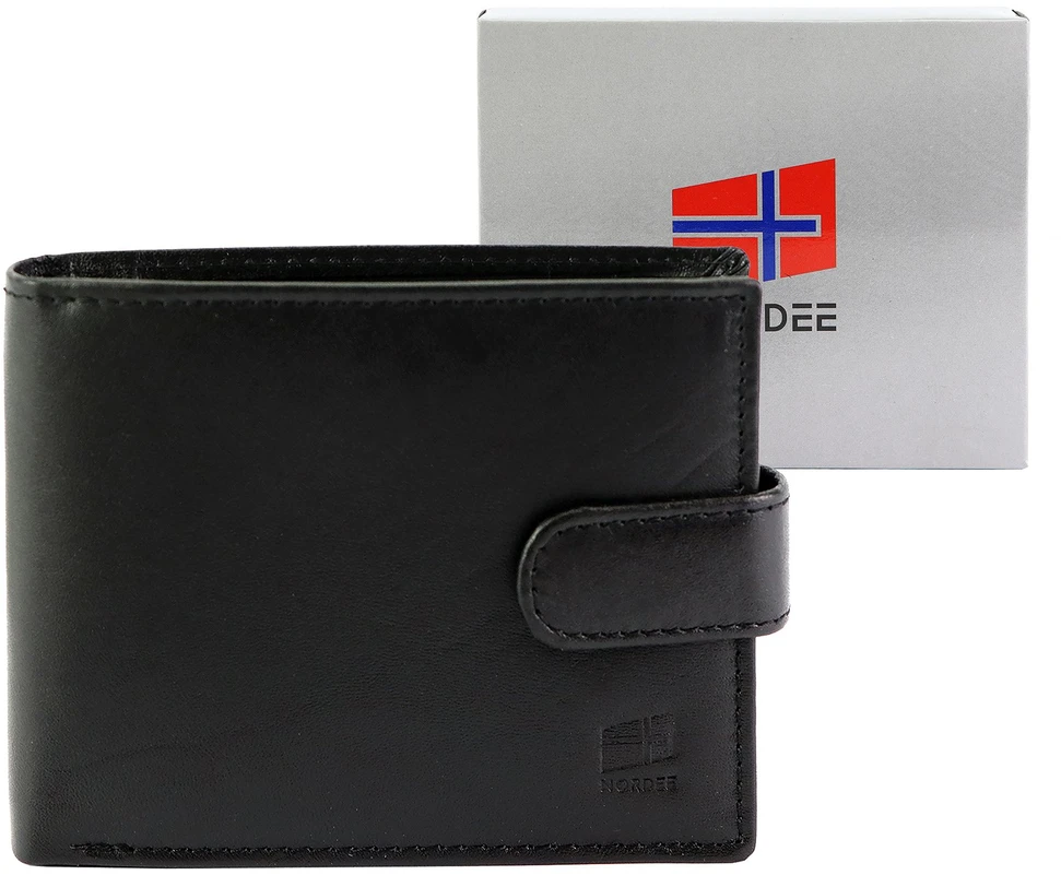 Odinė piniginė Nordee SLANGE N992L juoda