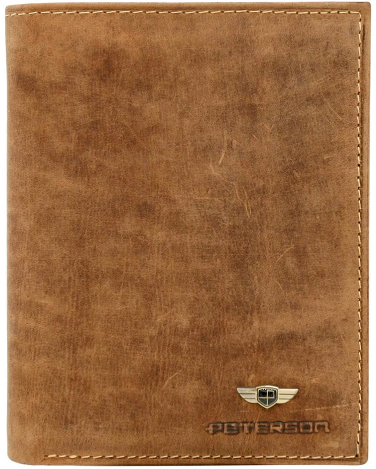 Peterson Odinė piniginė PTN 339 2-1-5 COGNAC