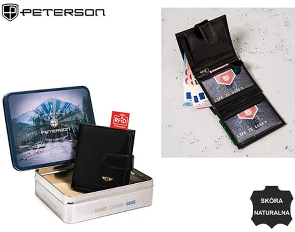 Piniginė vyrams Peterson PTN 365Z 2-1-1