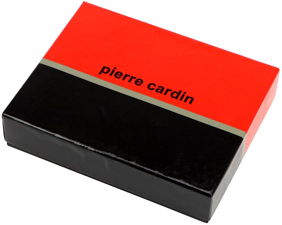 Vyriška natūralios odos piniginė Pierre Cardin PIP12 8806, juoda