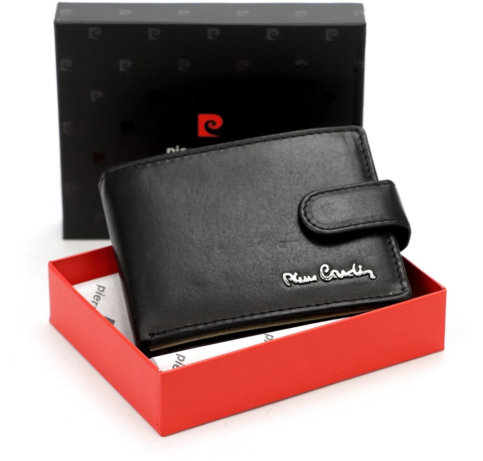 Vyriška odinė piniginė Pierre Cardin YS601 323A juoda