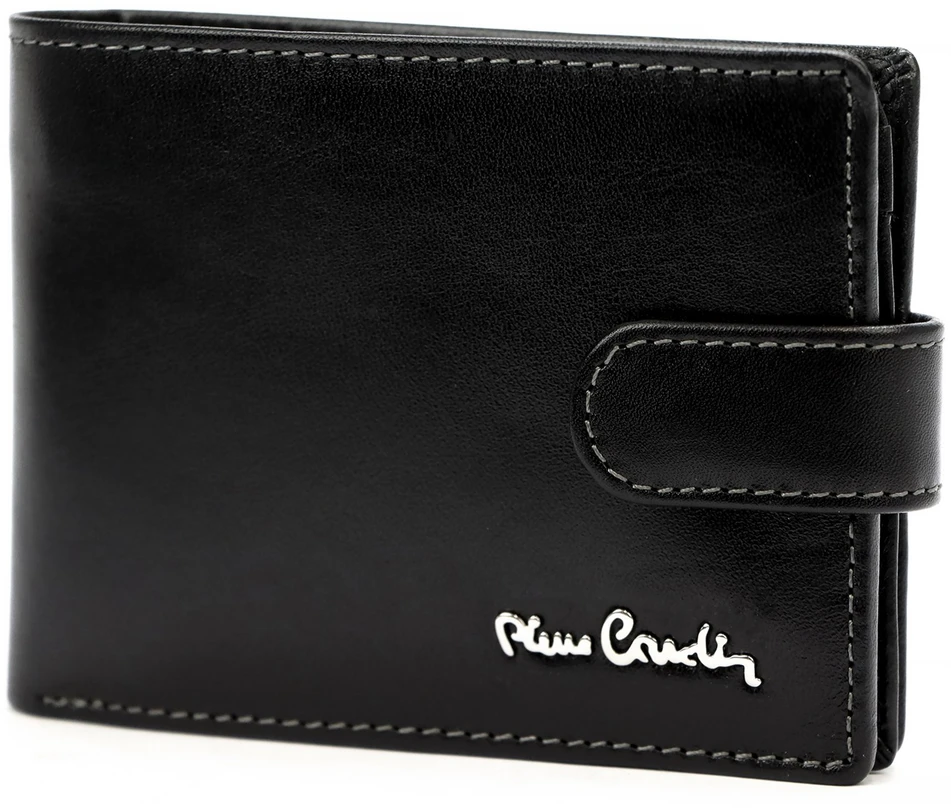 Vyriška odinė piniginė Pierre Cardin YS604 8806A juoda