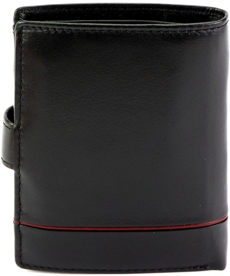 Vyriška odinė piniginė Pierre Cardin YS605 326A juoda+raudona