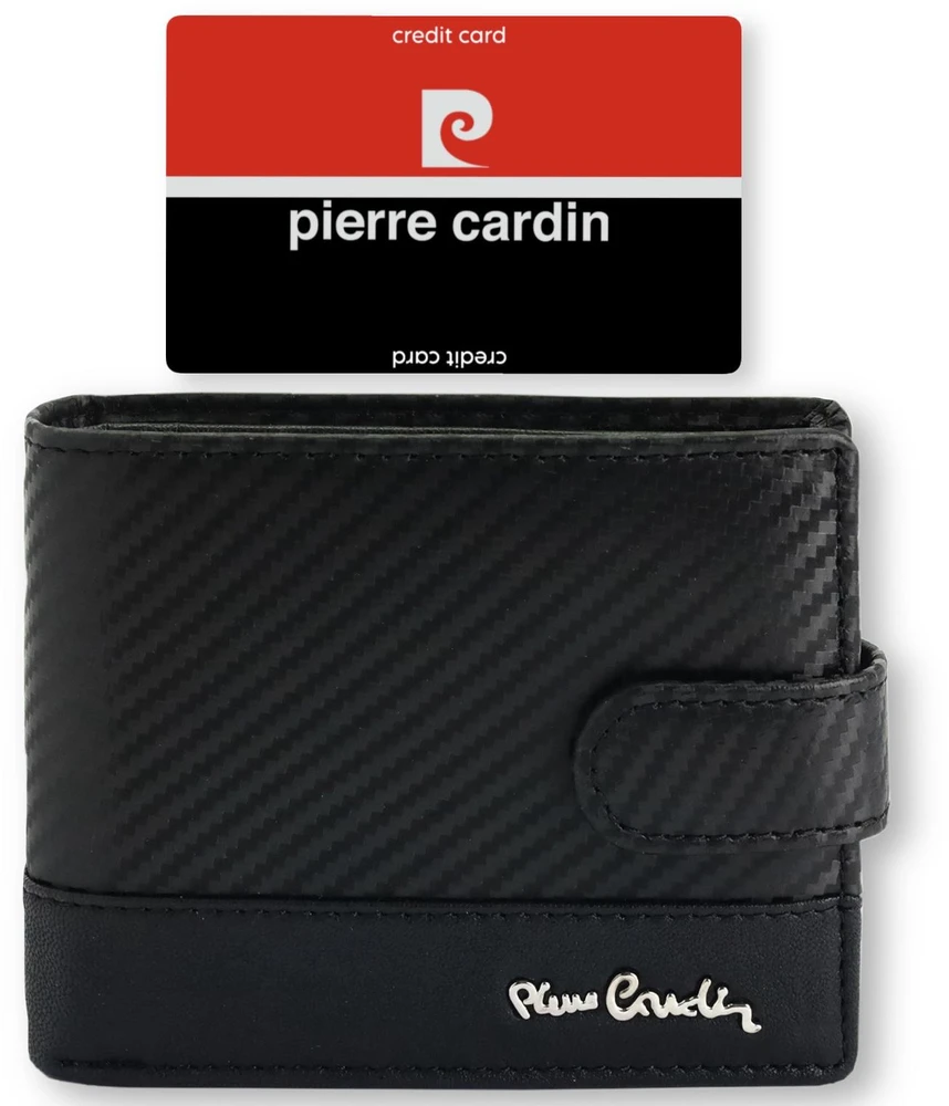 Vyriška odinė piniginė Pierre Cardin YS607 324A juoda