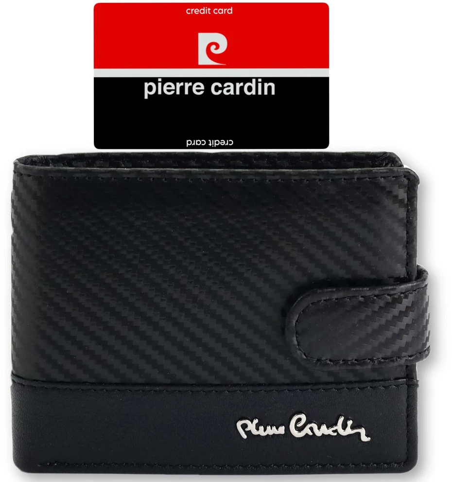 Vyriška odinė piniginė Pierre Cardin YS607 8825A juoda
