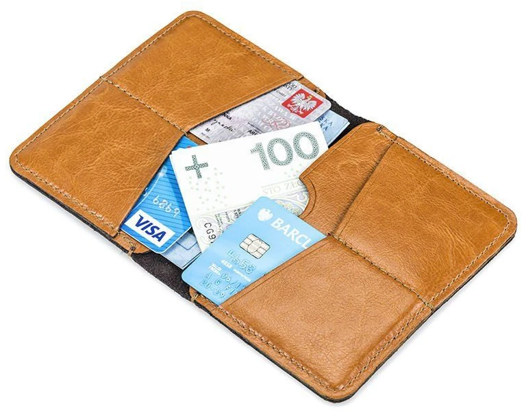 Solier Accessories Piniginė vyrams SOLIER SW10 SLIM - Šviesiai ruda