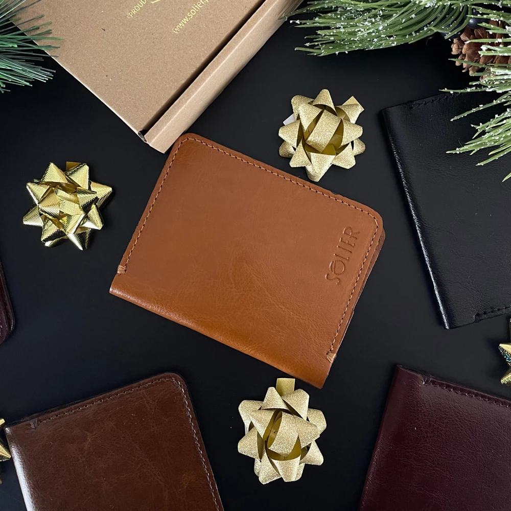Solier Accessories Piniginė vyrams SOLIER SW11 SLIM - Ruda/Kaštono