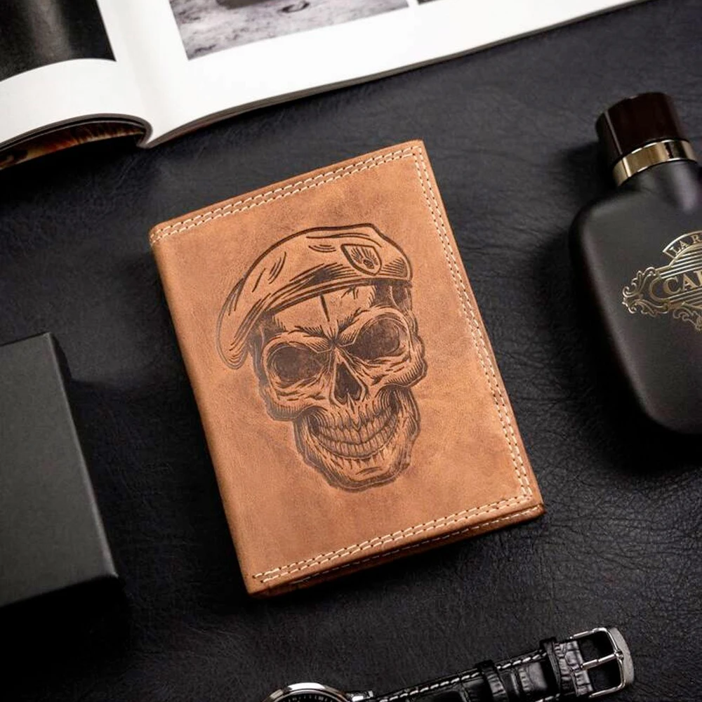 Always Wild Piniginė vyrams Wild ANIMALS N4-CHM SKULL