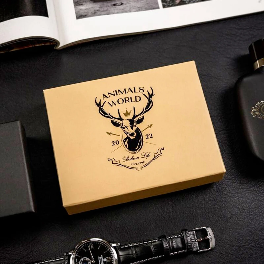 Always Wild Piniginė vyrams Wild ANIMALS N4-CHM SKULL