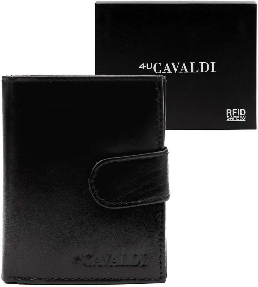 Piniginė vyriška juoda Cavaldi