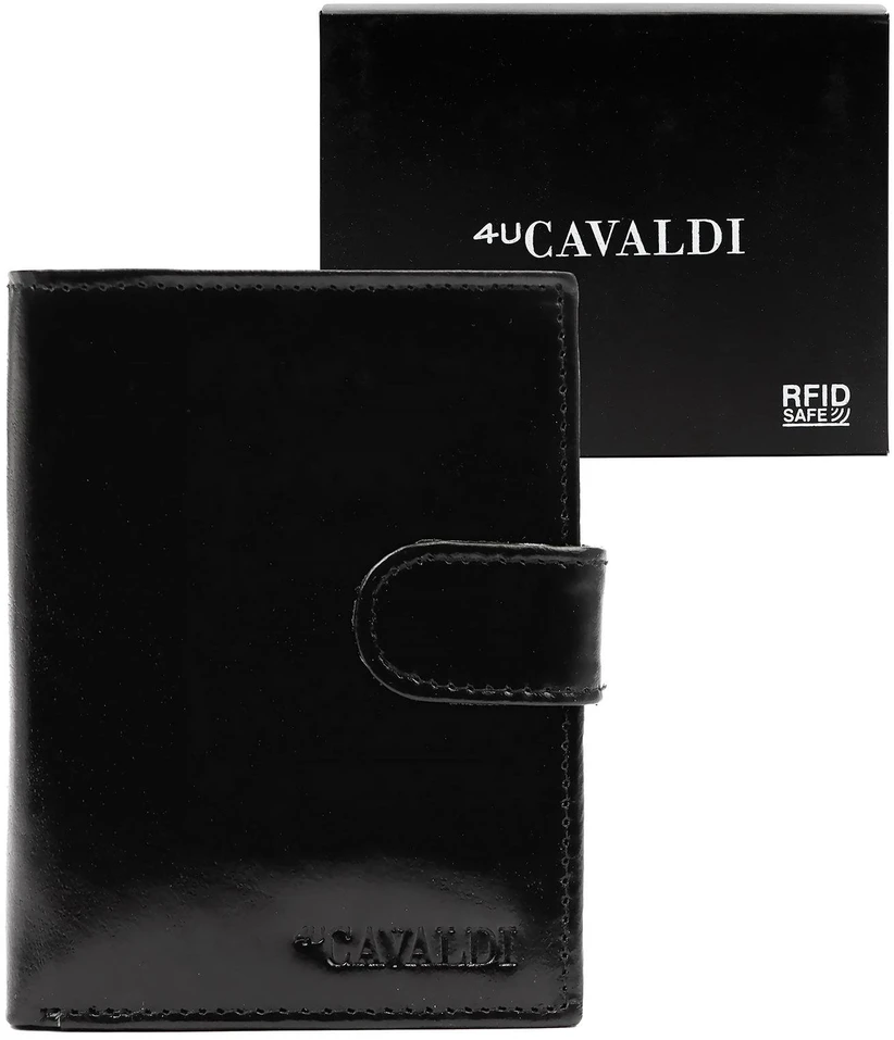 Piniginė vyriška juoda Cavaldi
