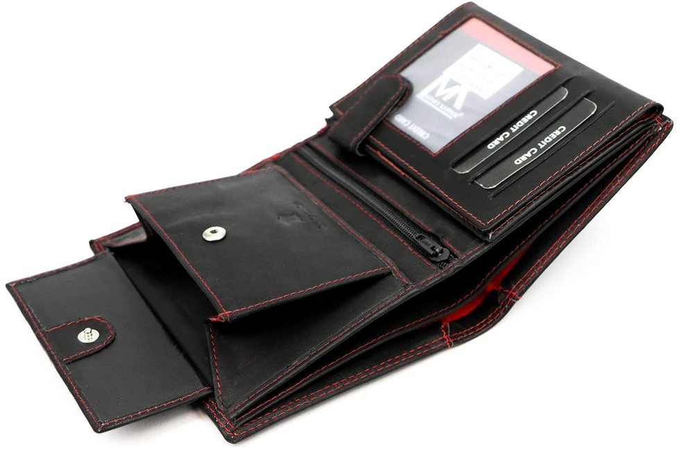 Skórzany męski portfel Money Kepper CDD 5601 EAGLE