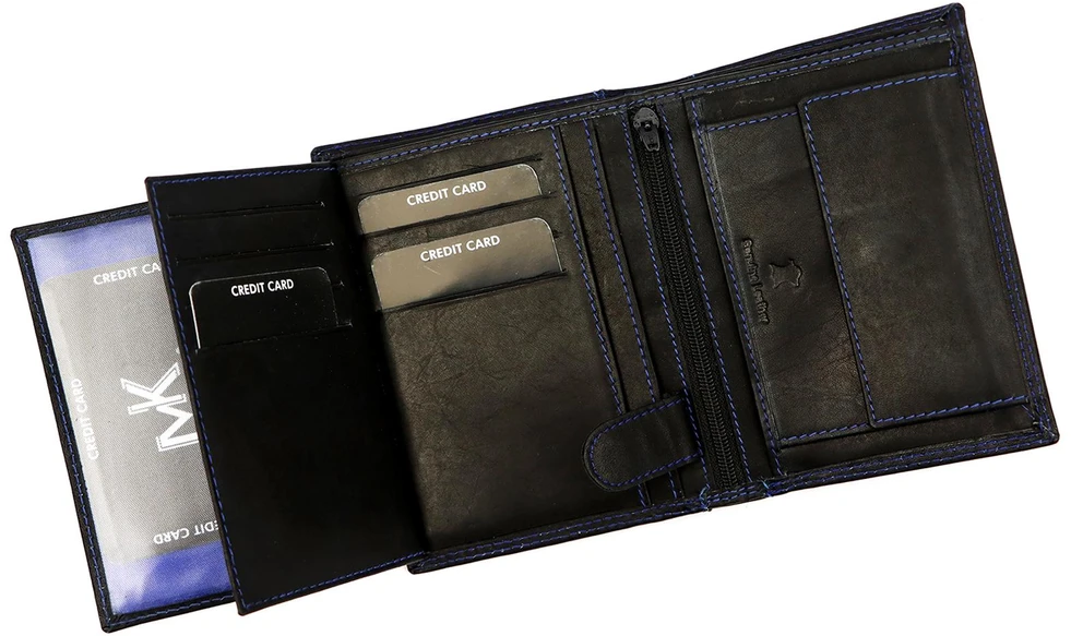 Skórzany męski portfel Money Kepper CDD 5601 REBEL VINTAGE