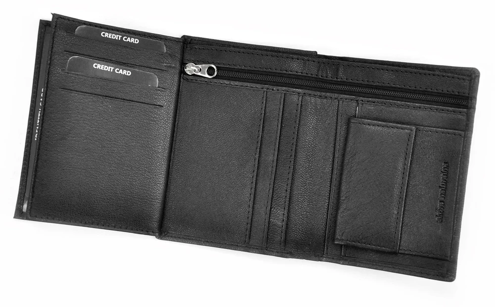 Skórzany męski portfel Money Kepper CC 5400
