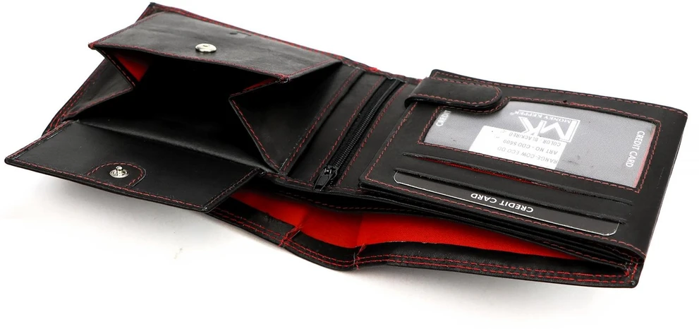 Skórzany męski portfel Money Kepper CDD 5600 EAGLE