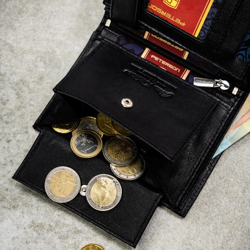 Piniginės ir diržo rinkinys vyrams Peterson PTN SET N4-DOT