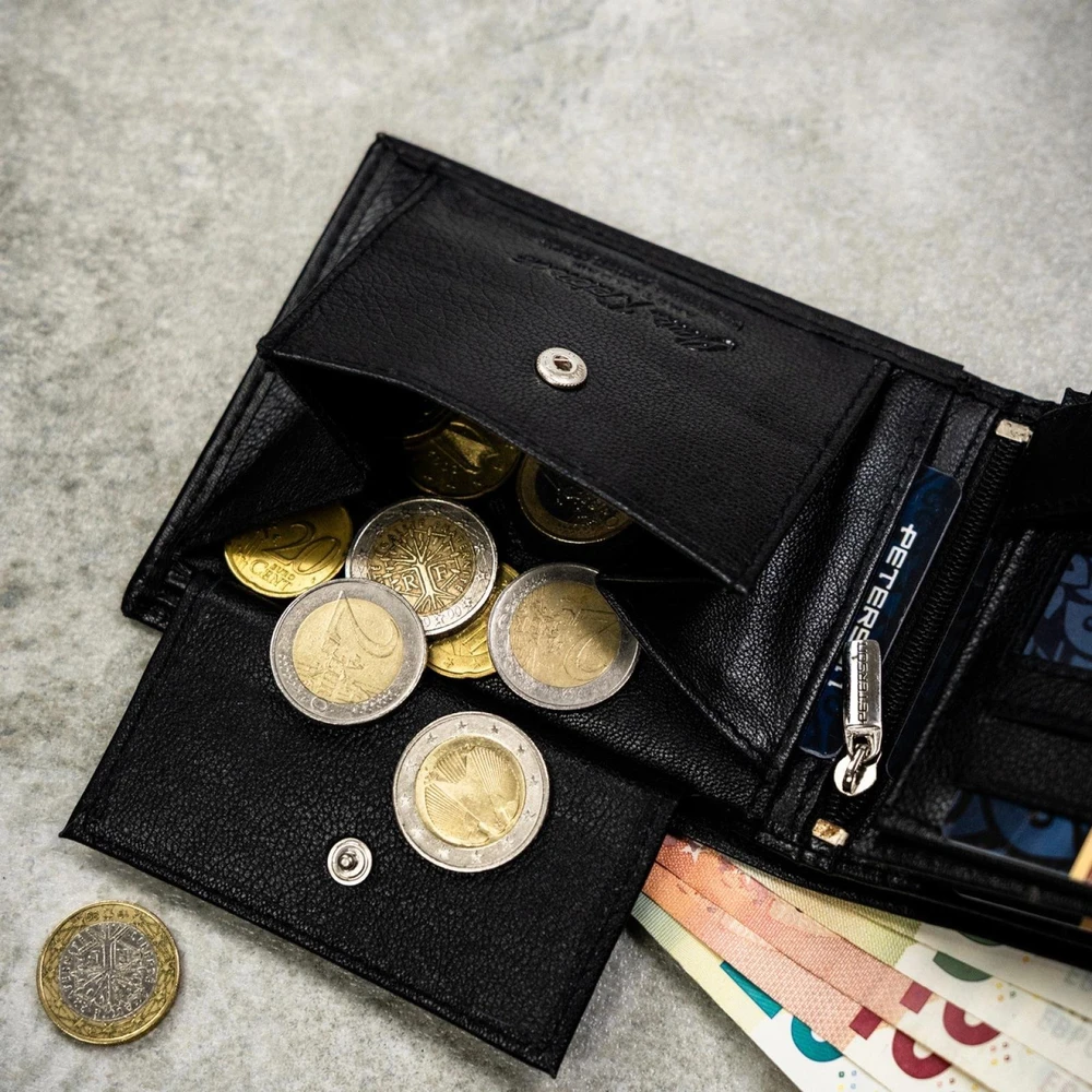 Piniginės ir diržo rinkinys vyrams Peterson PTN SET N992-DOT