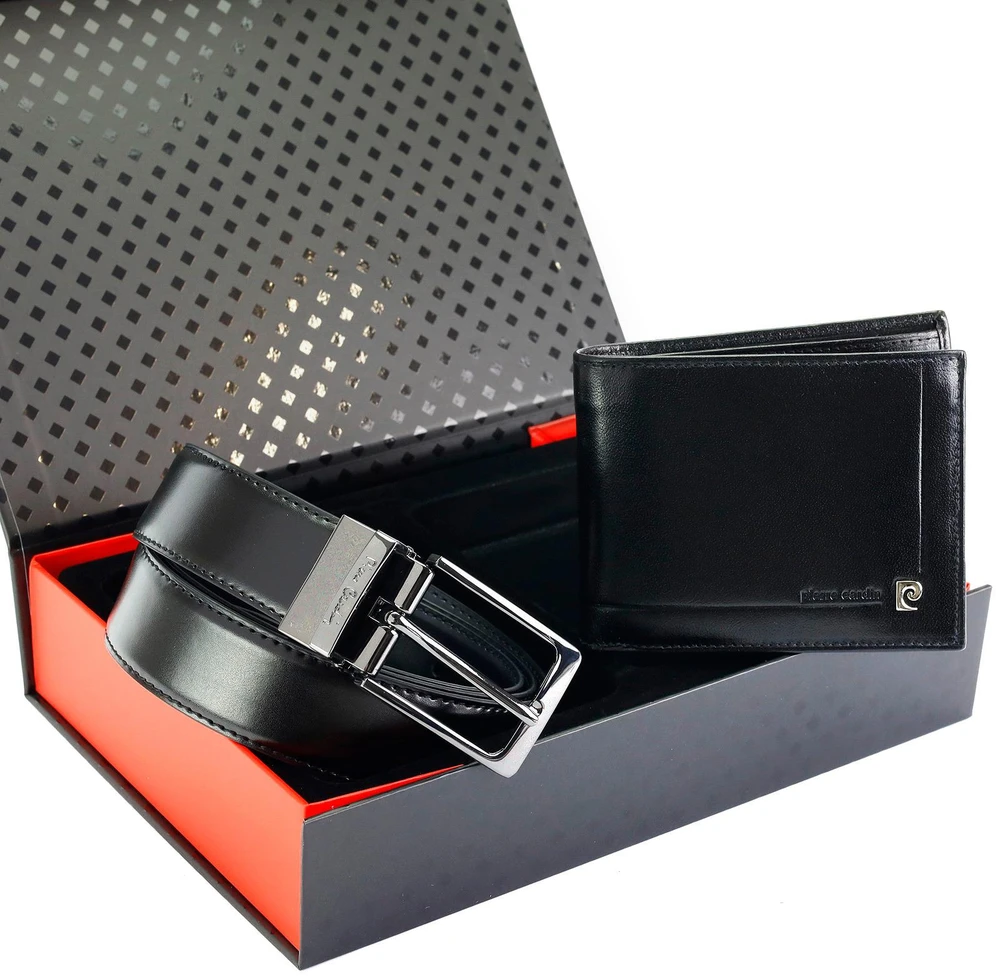 Piniginės ir diržo rinkinys vyrams Pierre Cardin ZG-214-BR