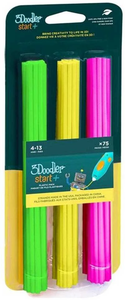 3Doodler Start Filament Eko | 2.5mm | 75 vnt | Neon Glow