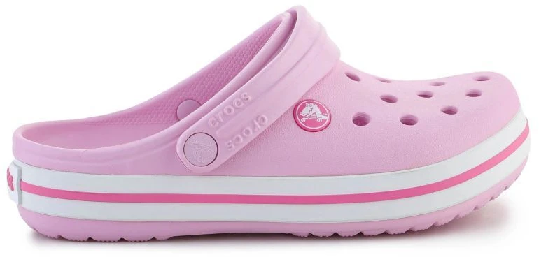 Pink CROCS Crocband Clog K Ballerina Rožinė 207006-6GD šlepetės