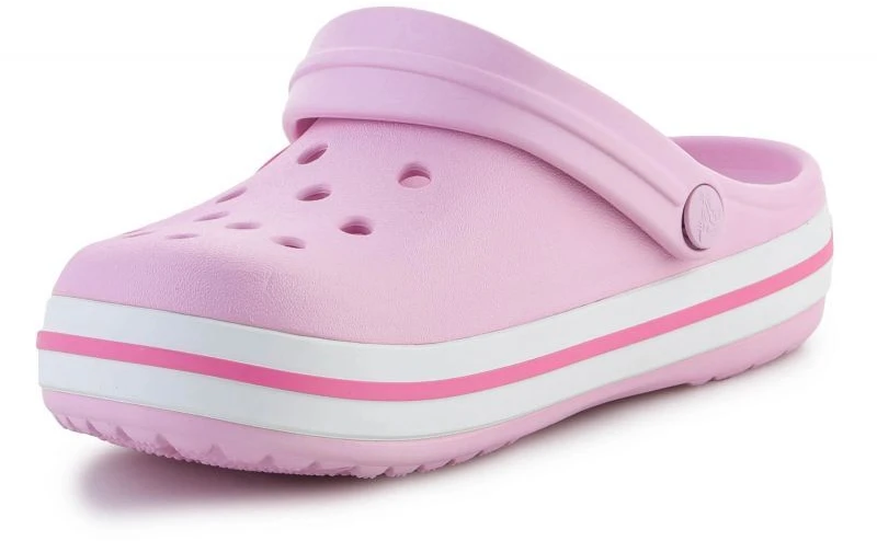 Pink CROCS Crocband Clog K Ballerina Rožinė 207006-6GD šlepetės