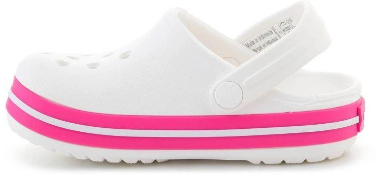 Pink CROCS CROCBAND vaikiškos klumpės T Baltas/Rožinis CRUSH 207005-6WU