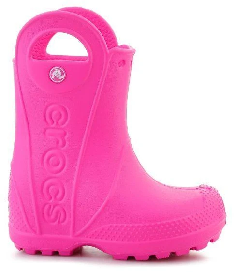 Pink CROCS HANDLE IT vaikiški lietaus aulinukai, Rožinis CRUSH, 211056-6TW