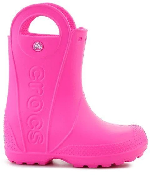 Pink CROCS vaikiški guminiai batai HANDLE IT RAIN BOOT Rožinis CRUSH 211052-6TW