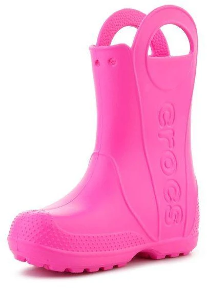Pink CROCS vaikiški guminiai batai HANDLE IT RAIN BOOT Rožinis CRUSH 211052-6TW
