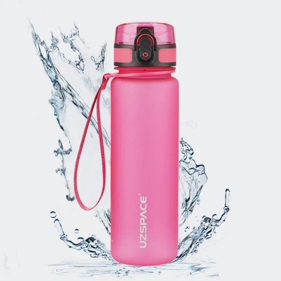 Rožinė Gertuvė UZSPACE TRITAN 500 ml, plastikas be BPA - 3026-Rožinis
