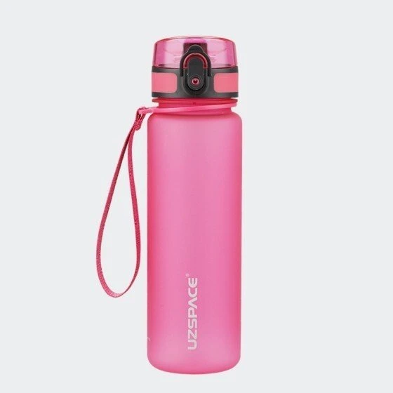 Rožinė Gertuvė UZSPACE TRITAN 500 ml, plastikas be BPA - 3026-Rožinis