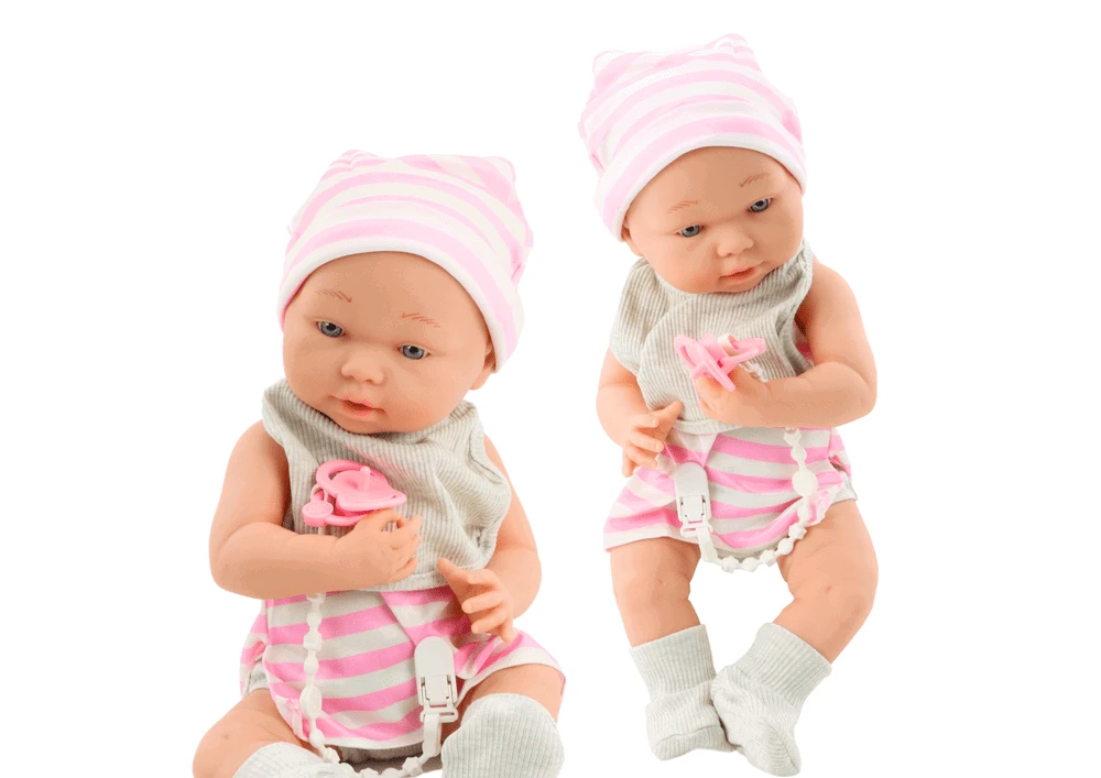 Lean Toys Lėlė kūdikis su kepure ir čiulptuku, 42 cm