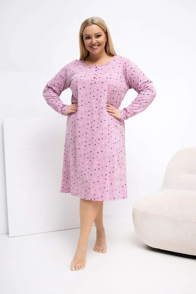 Pink Moteriška naktinukų suknelė Plus Size Forever Rožinė