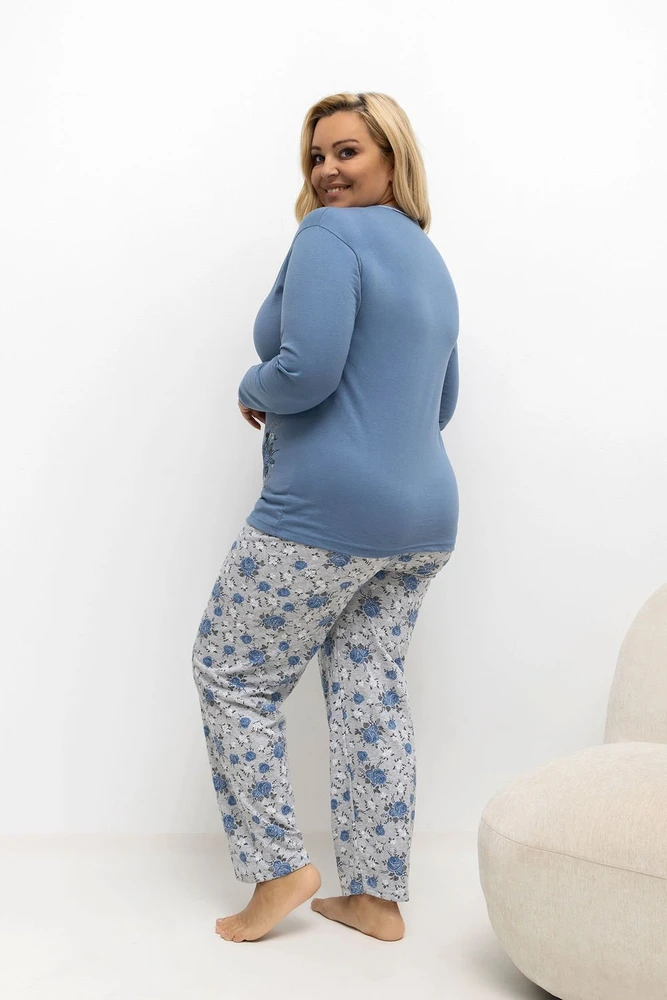Pink Moteriška pižama Plus Size Forever Rožinė