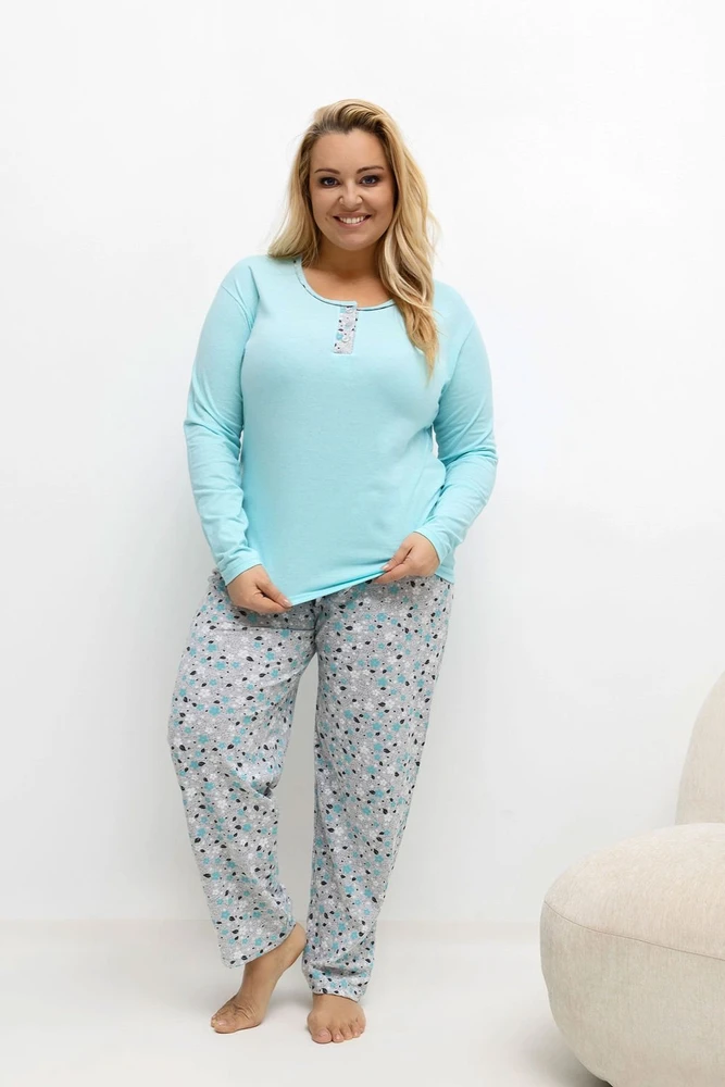 Pink Moteriška pižama Plus Size Forever Rožinė