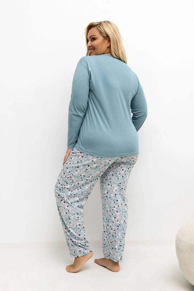 Pink Moteriška pižama Plus Size Forever Rožinė