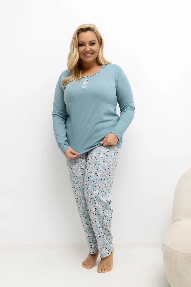 Pink Moteriška pižama Plus Size Forever Rožinė