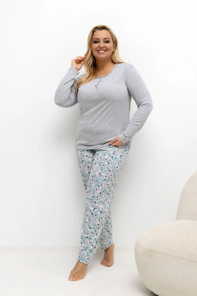 Pink Moteriška pižama Plus Size Forever Rožinė