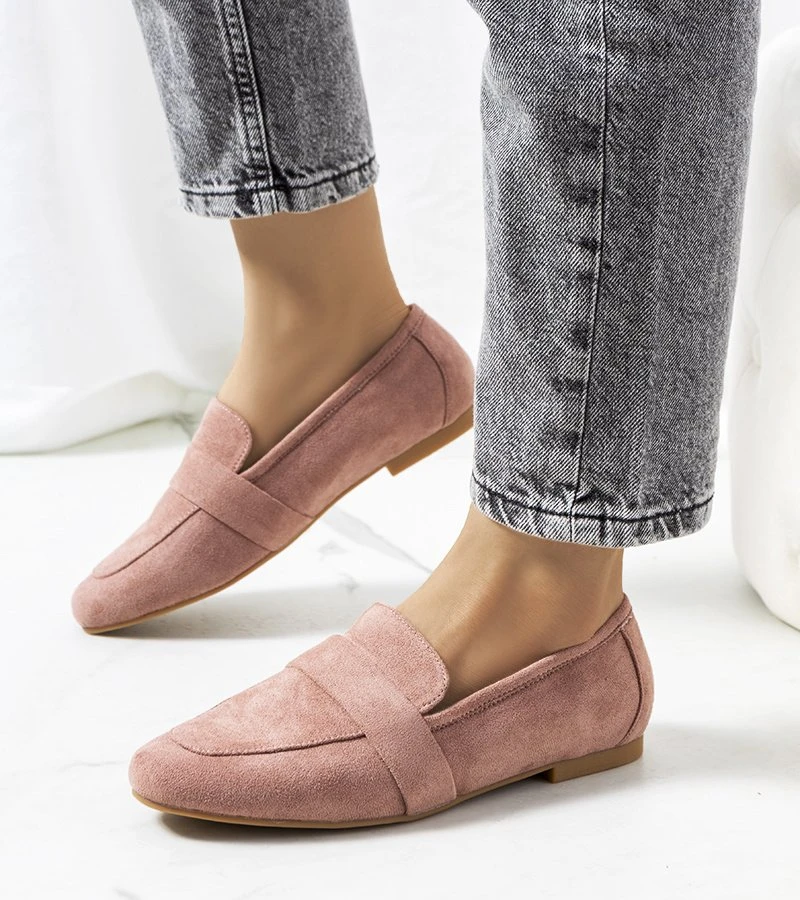 Pink Rožinė Hanna moteriški pusbačiai