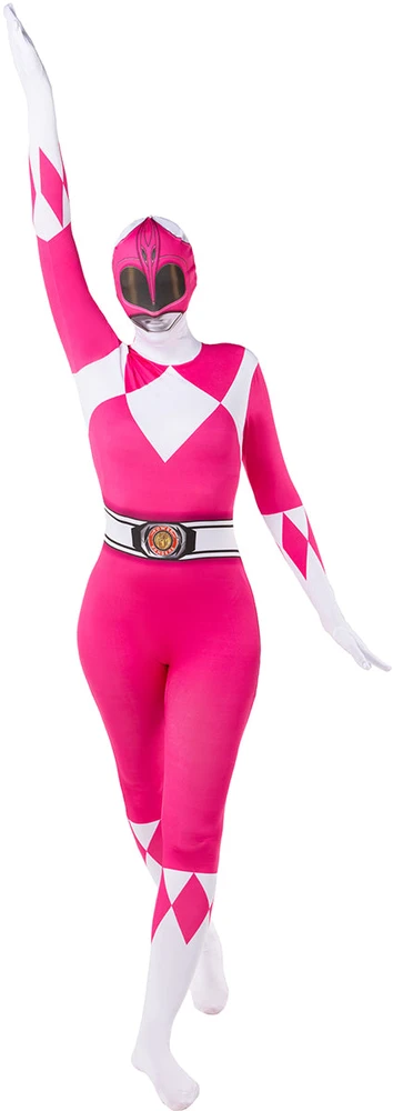 Pink Rožinio reindžerio (Rožinė Ranger) bodis moterims – „Galingieji reindžeriai“ (Power Rangers)