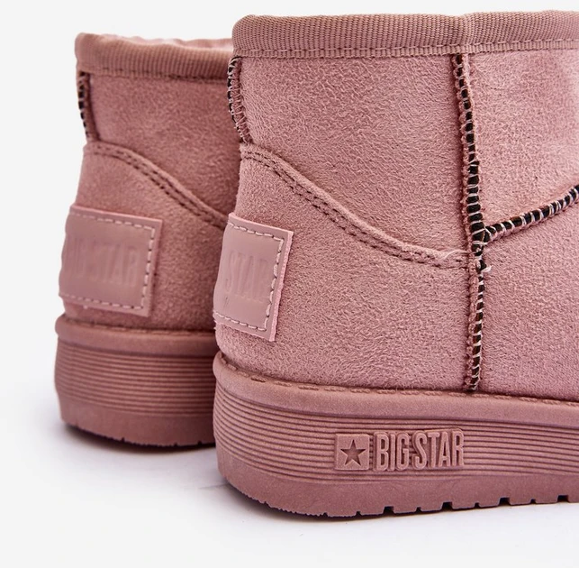 Pink Vaikiški sniego batai su kailiais su mažomis ausimis Rožinė Betty
