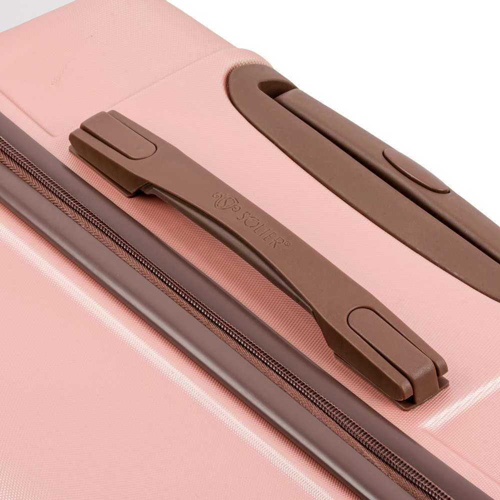 Kelioninis Solier Luggage Lagaminas Solier M 22 STL957 - Rožinė
