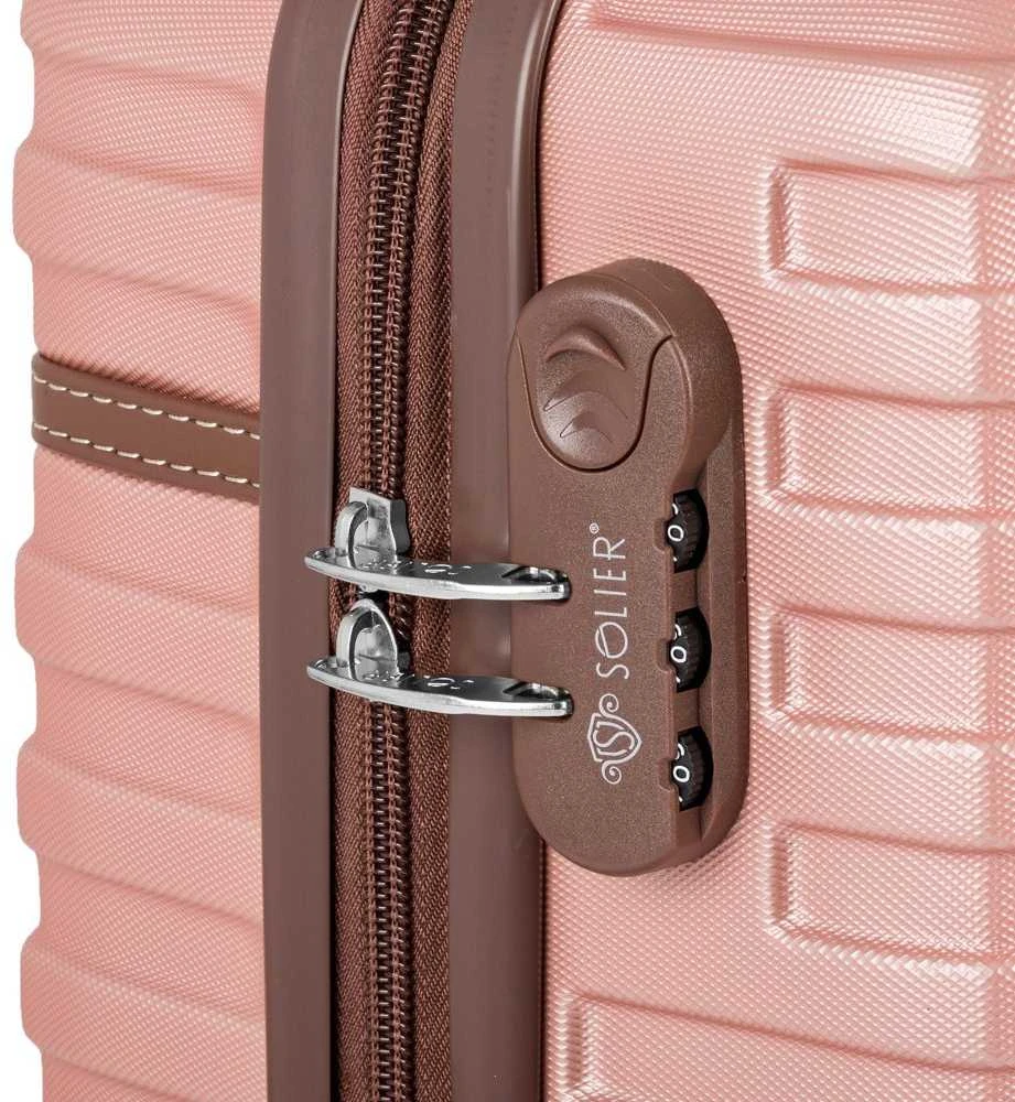 Kelioninis Pink VIDUTINIS LAGAMINAS 22' STL957 ABS Rožinis