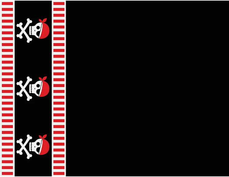 Piratų staltiesė – Vakarėlio dekoracija
