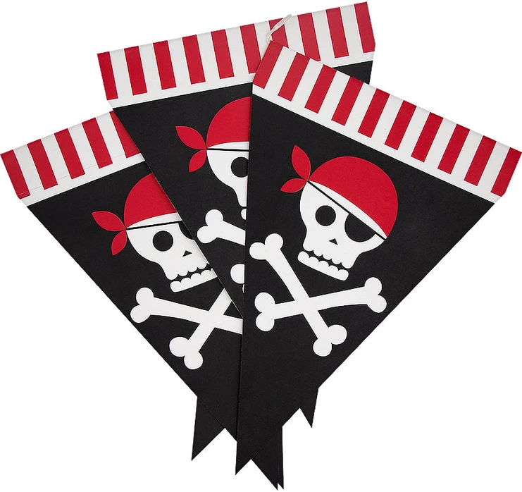 Piratų vėliavėlė – Šventės dekoracija