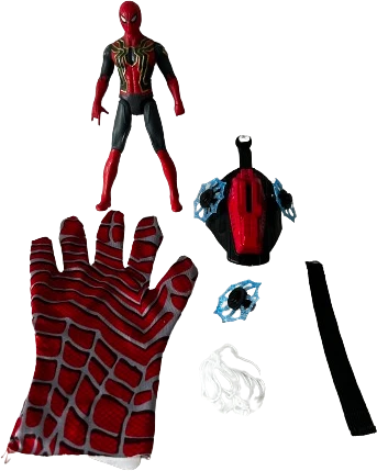 Pirštinė-šaudyklė su šoviniais ir Figūrėle Žmogus Voras (Spiderman)