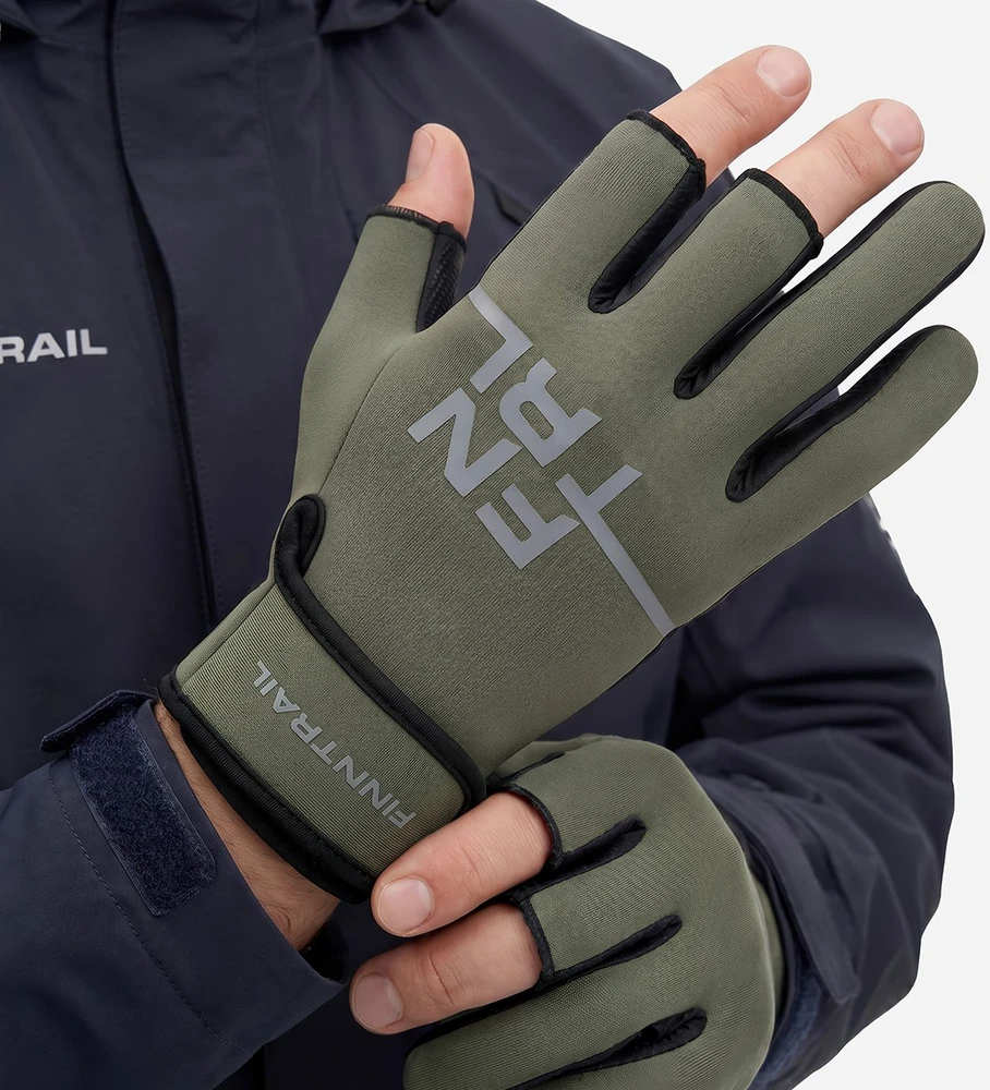 Pirštinės Finntrail NEOSENSOR Khaki 2731