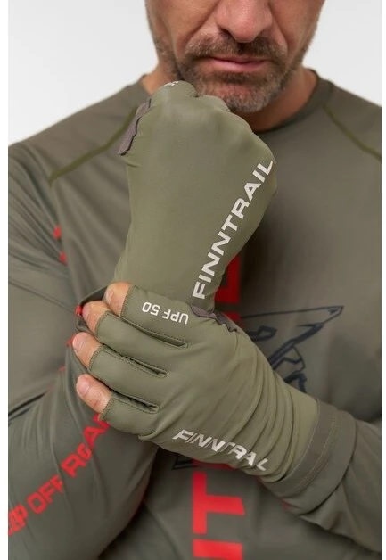 Pirštinės Finntrail WAVE NEW Khaki 2852, Dydis: M