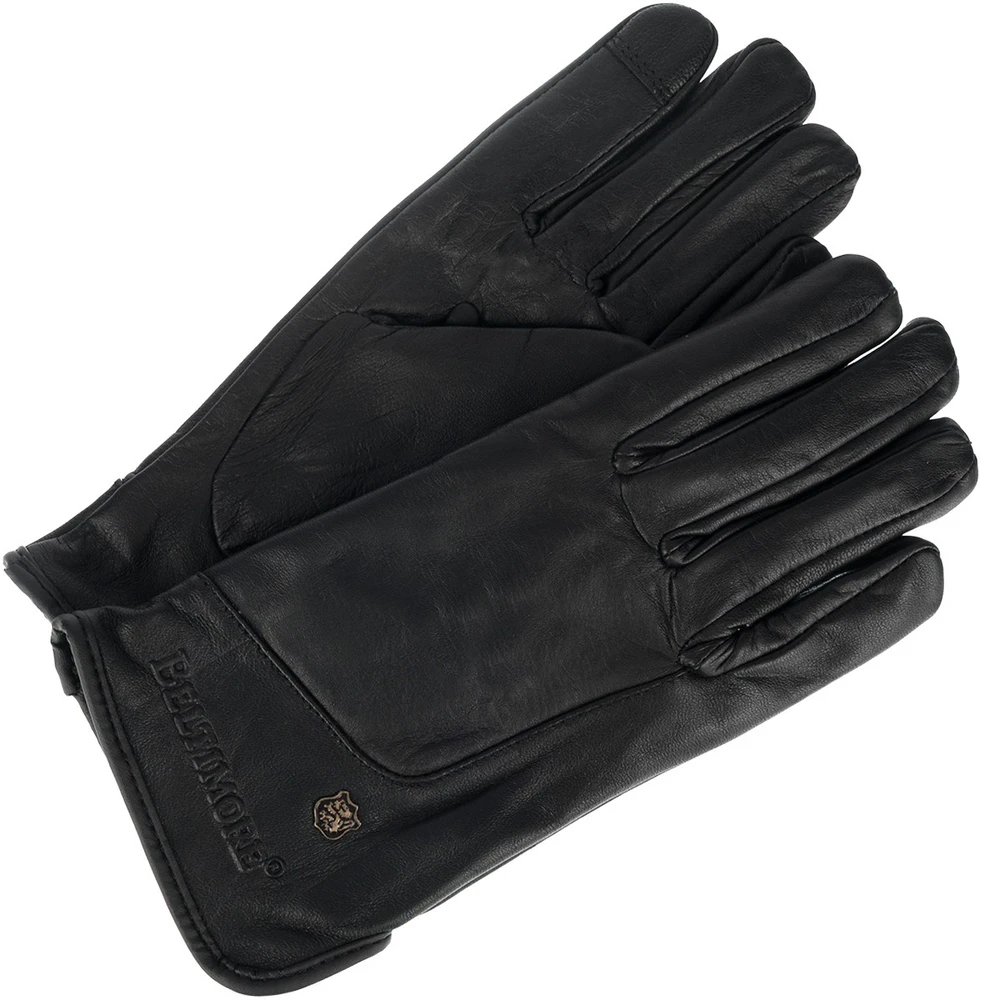 Pirštinės skórzane moterims juoda polar touch finger na dotyk BELTIMORE K40
